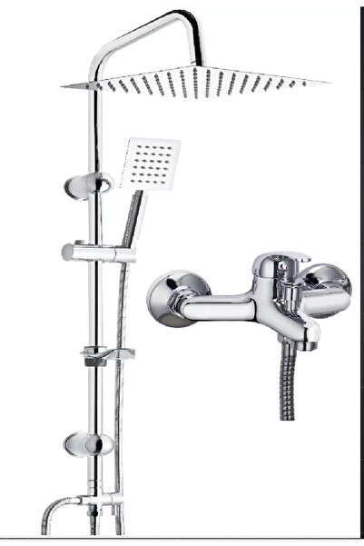 FAWER Faucet & Shower FAWER KROM ROBOT DUŞ SETİ & KROM BANYO BATARYASI 2Lİ SET