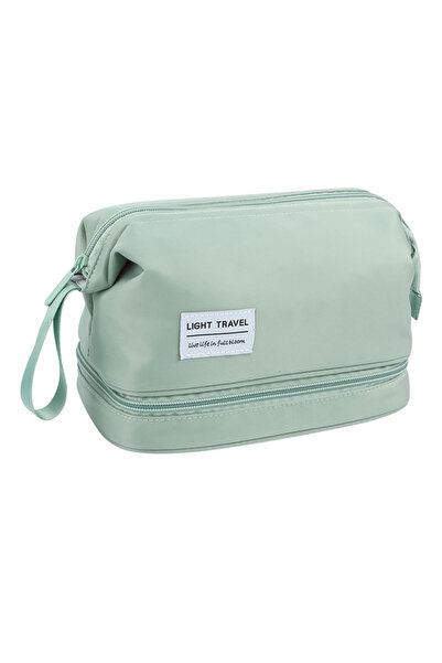 sharpdo Large Capacity Portable Double-layer Cosmetic Wash Bag