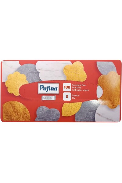 PUFINA Set of 8 x 100 Select Facial Wipes, 3 Layers