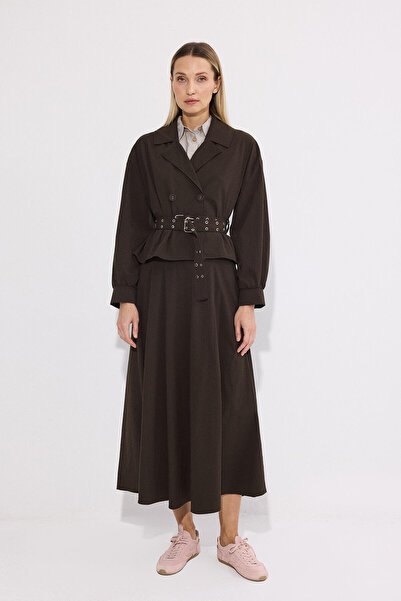 Touché Privé Belted Jacket Skirt Suit