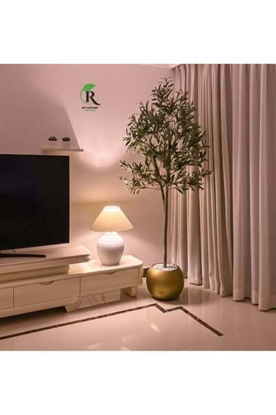 BYT ALRWASM FOR TRADE Olive Tree 185 cm with Large Black Base