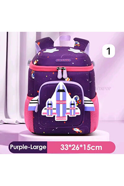 1way Space Rocket Design School Bag - Available in Attractive Colors