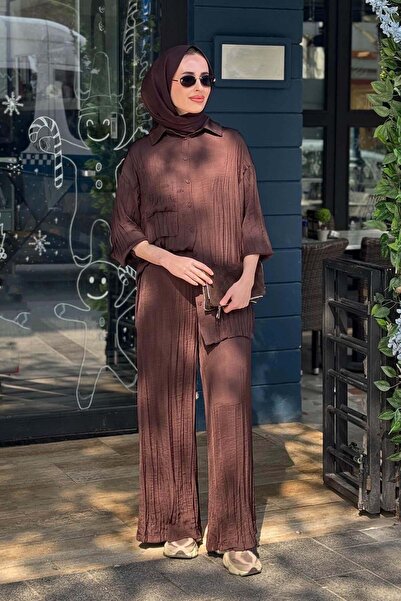 Ceremony Pantolonlu Takım 26Y914 Kahverengi