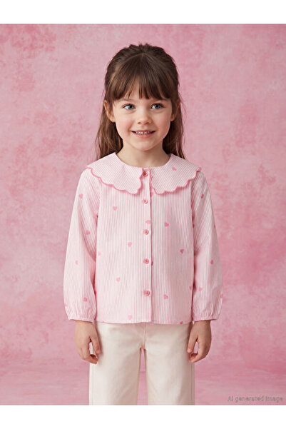 LC Waikiki قميص RMZ GİYİM FARKIYA للفتيات ذو ياقة روبا