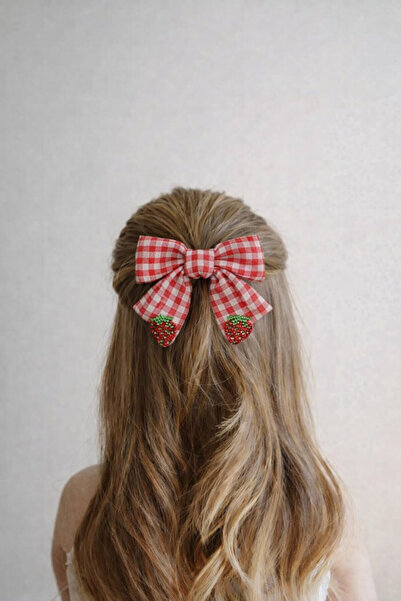 Katia&Bony مشبك أوتوماتيكي على شكل فيونكة من قماش بوتيكاريل مع إكسسوارات على ...