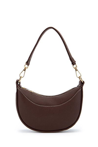 minebag Mini Half Moon Design Alisa Women's Handbag and Crossbody Bag Brown