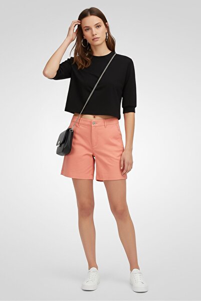Gant Women Solid Chino Shorts, Peach