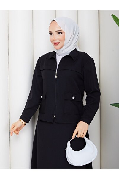 Rema ALİNA FERMUARLI TAŞ DÜĞMELİ ETEKLİ TAKIM