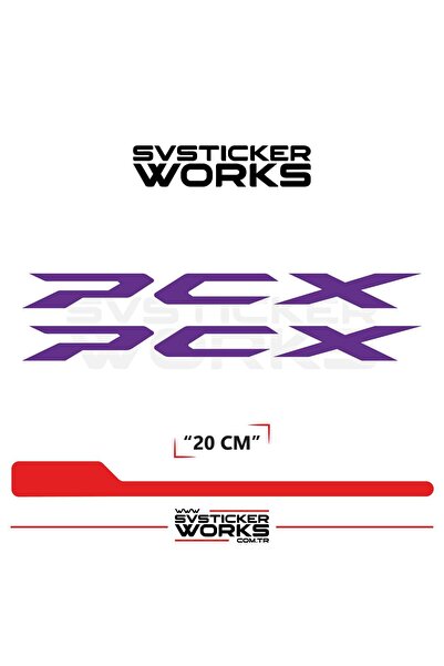 ARONA Honda PCX Uyumlu Sticker Yazı – Yüksek Kalite Özel Kesim Folyo (2'li Set)