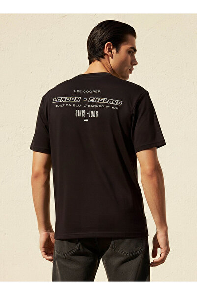 Lee Cooper Men Regular Fit Crew Neck Short Sleeve Logo Print T-shirt