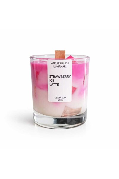 Atelierul cu lumanari Strawberry Ice Latte Scented Candle