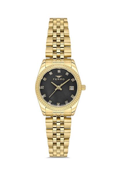 FERRO Yellow and Silver Steel Cord Women's Wristwatch Fl21743A-B2 3Atm Water ...