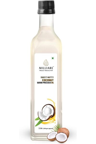 506k MILLIARE 100% Pure Wood-Pressed Coconut Oil, Premium Grade Natural Essen...