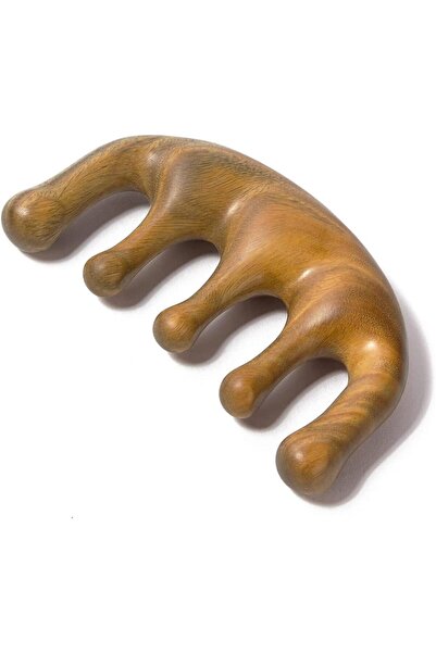 Arabest مشط تدليك فروة الرأس، مدلك نمو الشعر من خشب الصندل الطبيعي لتخفيف التوتر