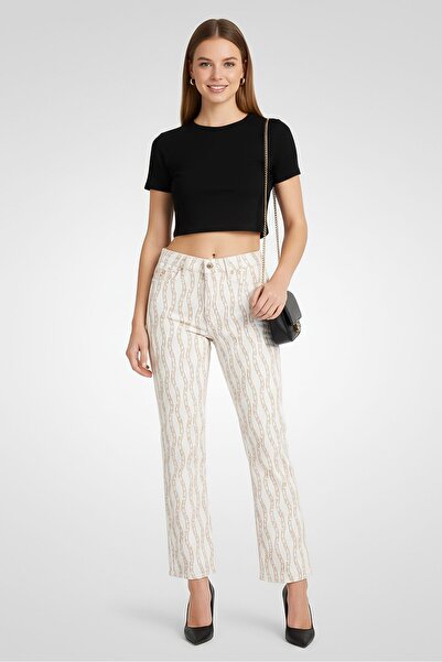 Gant Women Slim Fit Allover Print Stretchable Jeans, Multicolor