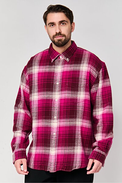 Gant Men Relaxed Fit Plaid Long Sleeve Casual Shirt, Multicolor