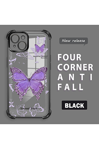 Hontinga iPhone 14 Plus Compatible Camera Protected Transparent Soft Silicone...