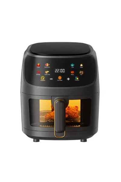 SimpluAcasa Friteuză Fara Ulei Tip Cuptor Electric, Capacitate 8L, Display Di...