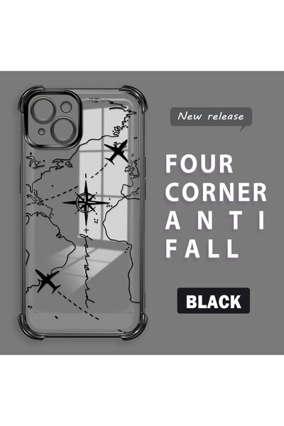 Hontinga iPhone 14 Plus Compatible Camera Protected Transparent Soft Silicone...