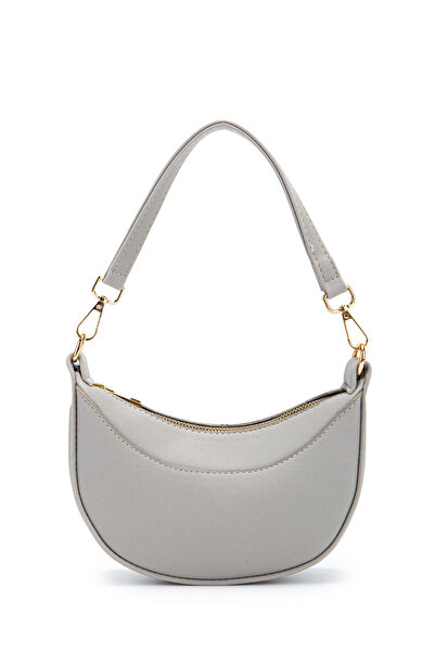 minebag Mini Half Moon Design Alisa Women's Handbag and Crossbody Bag Gray