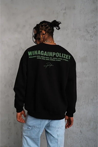 Generic Brand Men's Printed Sweat - Black