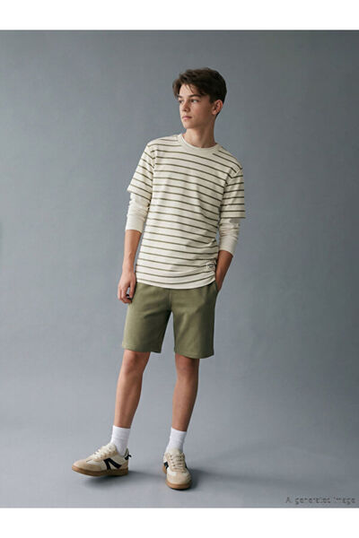 LC Waikiki Sparkling Choices from Shining Store Zero Roba Collar Striped Boys...