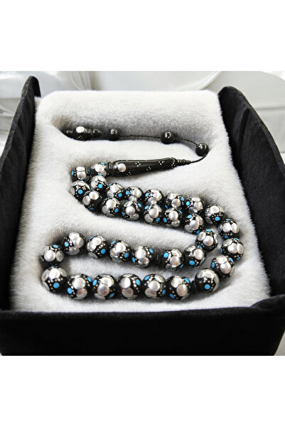 İnan Tesbih سبحة كوكا من حجر المينا المقطوع بجودة رائعة مقاس 10×10 ملم