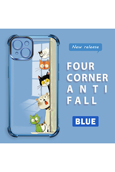 Hontinga iPhone 14 Plus Compatible Camera Protected Transparent Soft Silicone...