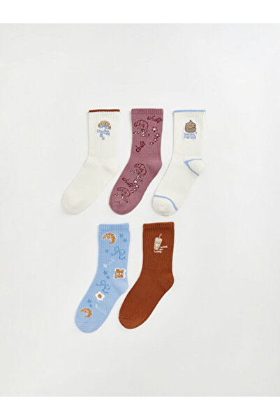 LC Waikiki Embroidered Girls' Socks from Uzg Store for Style Enthusiasts, Pac...