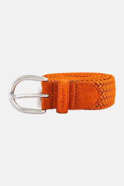 Gant Women Elastic Braided Belt, Orange