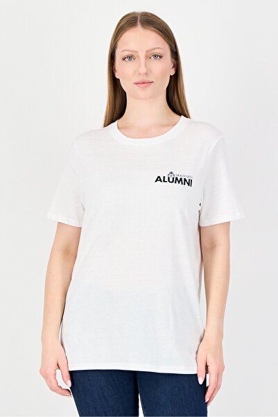 Undiz x Harry Potter Women Crew Neck Short Sleeve Graphic Print T-shirt, White