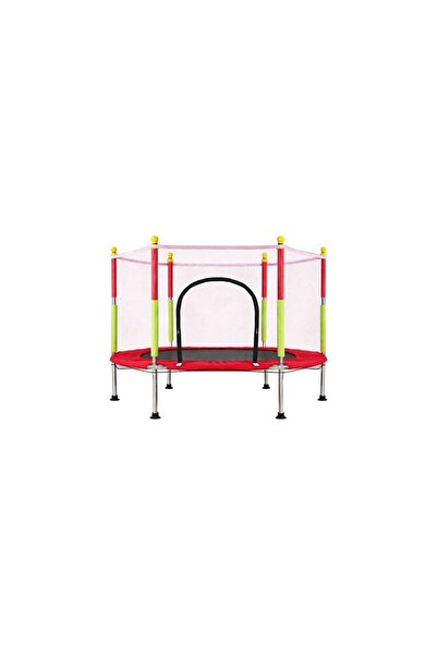 Glow Goods Trampoline for Home Garden for Children Net Balls 140cm 55inch Red