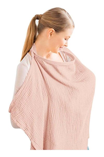 Mirfa Muslin Breathable Nursing Cover for Breastfeeding With Arch Neckline (P...