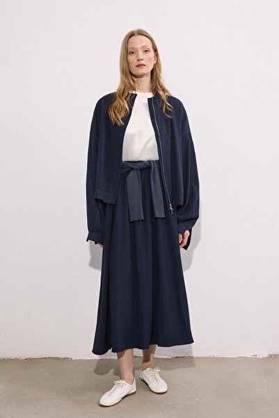 Touché Privé Draped Kupra Jacket Skirt Set