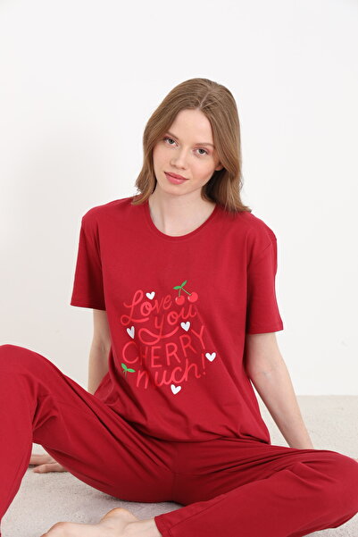 ELİTOL Дамски пижамен комплект от памук и ликра