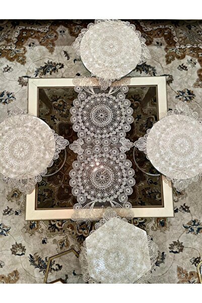 Generic Jewel Table Runner - 5 Pieces - Modern Embossed Table Runners