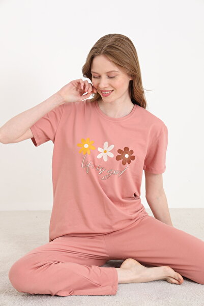 ELİTOL Дамски пижамен комплект от памук и ликра