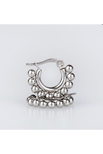 Bylin Surgical Steel Ball Tiny Hoop Earrings - Thickness 3mm - Hoop Inner Dia...