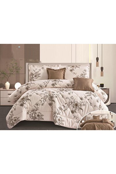 LORE مفرش صيفي نفرين وجهين مكروفايبر 6قطع 260+240