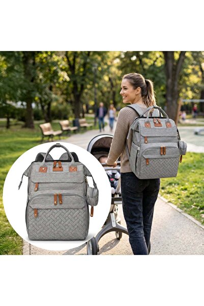 Elindor ®   Geantă pentru scutece, Rucsac pentru bebeluși cu masă de înfășat ...