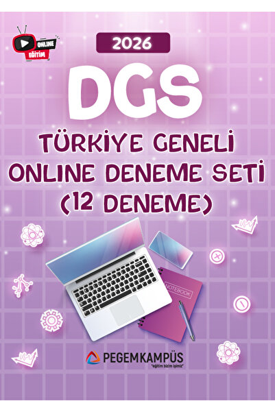 Pegem Akademi Yayıncılık 2026 DGS Türkiye Geneli Online Deneme Seti (12 Deneme)