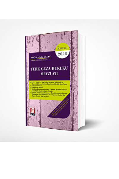 Türk Ceza Hukuku Mevzuatı (5. Baskı)