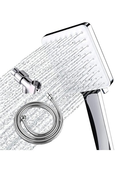 Arabest Handheld High Pressure Shower Head, 6 Spray Modes with 1.5m Hose, Chr...