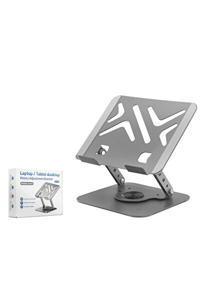 shopwave حامل كمبيوتر محمول وجهاز لوحي قابل للدوران 360 درجة من الفولاذ الكرب...