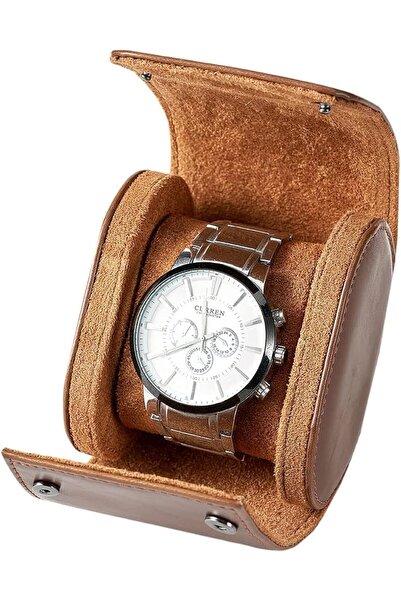 Arabest Premium Leather Watch Travel Case with Soft Lining, Portable Storage ...
