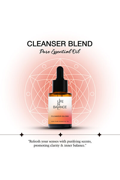Lifenbalance مزيج منظف 30 مل - زيت عطري للعلاج بالروائح - زيت طبيعي لتنقية ال...