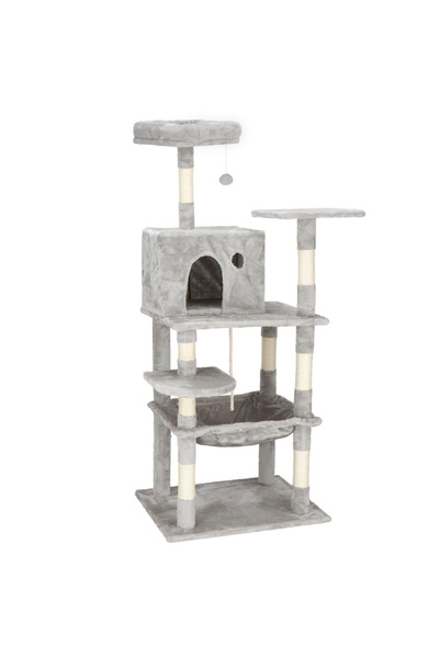 OEM Cat play set, with scratching post, hiding place, bed, ball, rope, 145cm,...