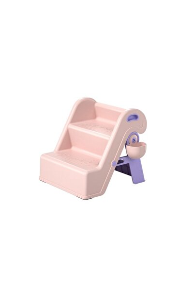 Little Mom Inaltator pliabil cu doua trepte pentru copii Pink, design compact...