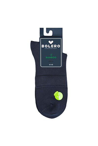 Bolero Erkek Premium Dikişsiz Bambu Kısa Konç Çorap Lacivert
