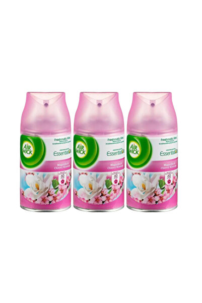 Air Wick Set of 3 x Air Freshener Refill 250ml Magnolia and Cherry Blossom